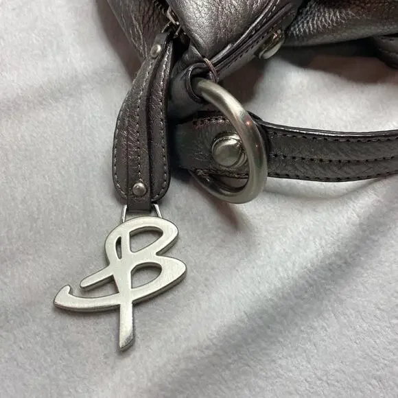 B. Makowsky Silver Shoulder Bag with Silver hardware - Picture 7 of 8